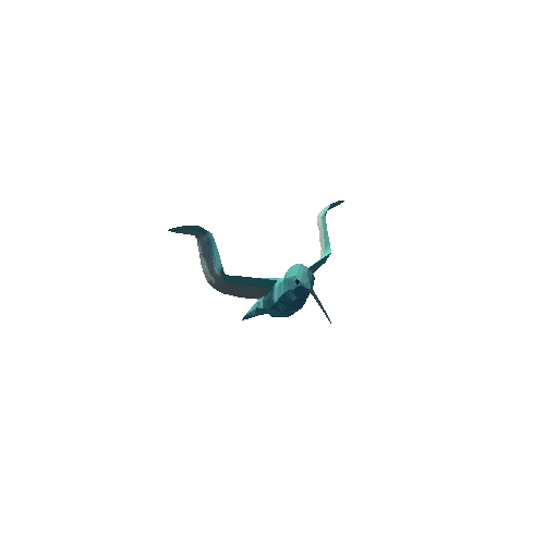 Low Poly Hummingbird 01